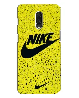 Чехол для OnePlus 6T с картинкой «Желтый текстурный Nike» Чехол для OnePlus 6T с картинкой «Желтый текстурный Nike»