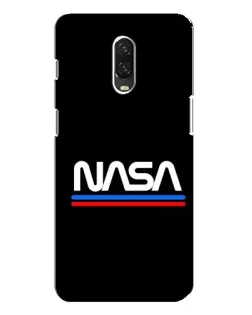 Чохол для OnePlus 6T з картинкою «NASA — класика Red Blue»