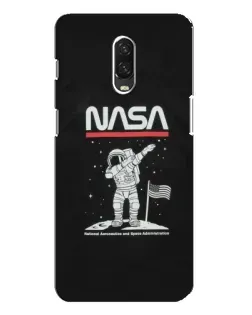 Чохол для OnePlus 6T з картинкою «NASA — крокуємо по Місяцю»