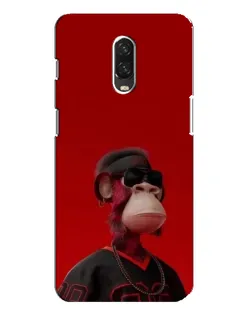 Чохол для OnePlus 6T з картинкою «Bored Ape в червоному»