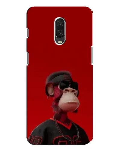 Чехол для OnePlus 6T с картинкой «Bored Ape в красном»