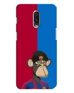 Чохол для OnePlus 6T з картинкою «Bored Ape — фанат Барси»