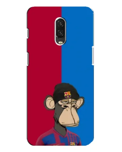 Чехол для OnePlus 6T с картинкой «Bored Ape — фанат Барсы»