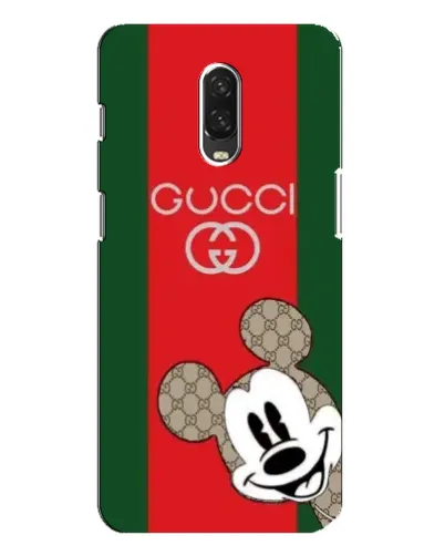 Чохол для OnePlus 6T з картинкою «Gucci — смуги та Міккі»