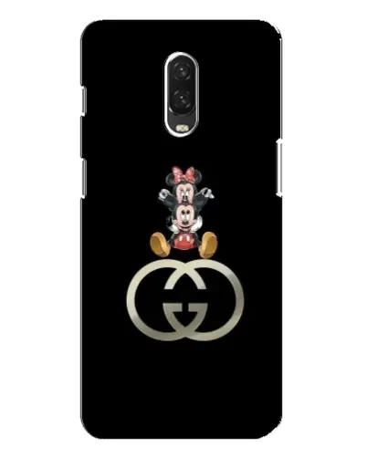 Чохол для OnePlus 6T з картинкою «Мінні Маус на лого»