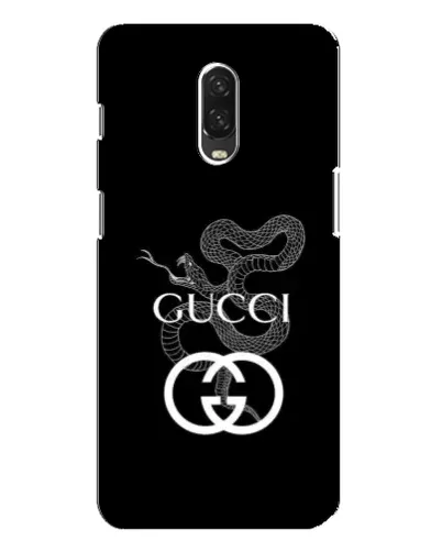 Чохол для OnePlus 6T з картинкою «Gucci — срібна змія»