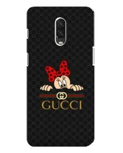 Чохол для OnePlus 6T з картинкою «Мінні Маус Gucci — чорний»