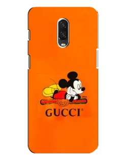 Чохол для OnePlus 6T з картинкою «Міккі Маус Gucci — помаранч»