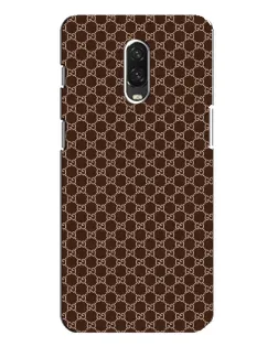 Чохол для OnePlus 6T з картинкою «Gucci — шоколадна сітка»