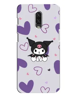 Чехол для OnePlus 6T с картинкой «Kuromi и лавандовые сердца»