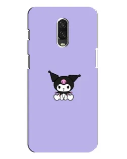 Чехол для OnePlus 6T с картинкой «Kuromi — фиолетовый минимализм»