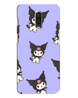 Чехол для OnePlus 6T с картинкой «Паттерн с Kuromi»