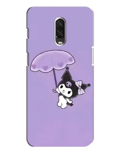 Чехол для OnePlus 6T с картинкой «Kuromi с зонтиком»