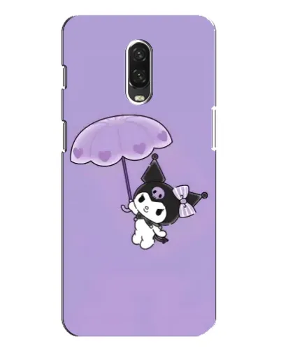 Чехол для OnePlus 6T с картинкой «Kuromi с зонтиком»