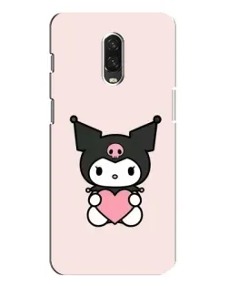 Чехол для OnePlus 6T с картинкой «Kuromi и сердце»