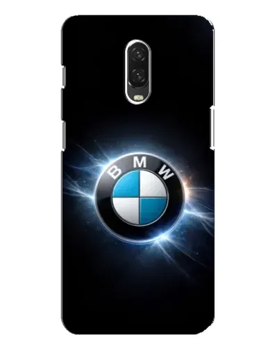 Чохол для OnePlus 6T з картинкою «BMW — неонове сяйво»