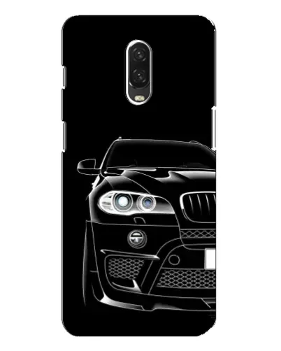 Чохол для OnePlus 6T з картинкою «Темний силует BMW»