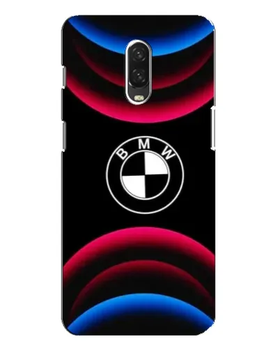 Чохол для OnePlus 6T з картинкою «Логотип BMW та неонові дуги»