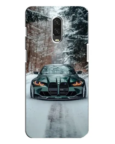 Чохол для OnePlus 6T з картинкою «BMW у зимовому лісі»