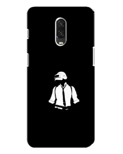 Чохол для OnePlus 6T з картинкою «PUBG — білий шолом»