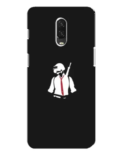 Чохол для OnePlus 6T з картинкою «PUBG — силует воїна»