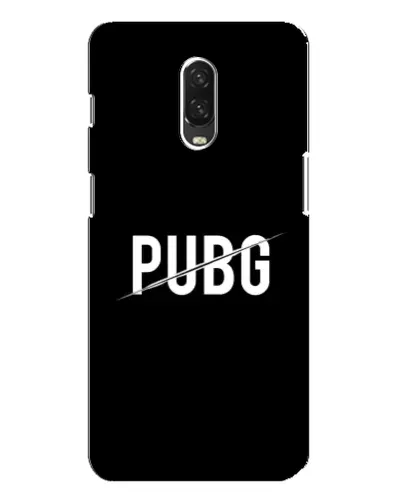 Чохол для OnePlus 6T з картинкою «PUBG — білий логотип»