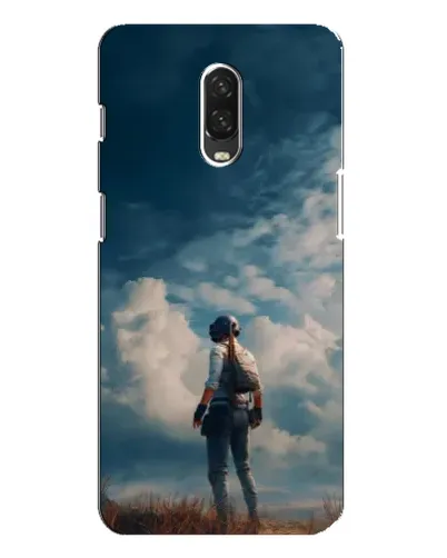 Чохол для OnePlus 6T з картинкою «Герой PUBG на скелі»