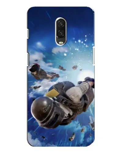 Чохол для OnePlus 6T з картинкою «Десант PUBG — стрибок»