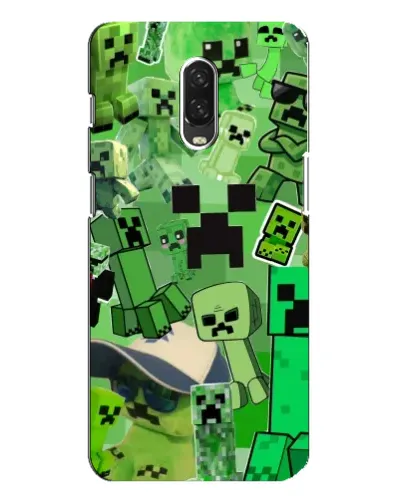 Чохол для OnePlus 6T з картинкою «Кріпери Minecraft»