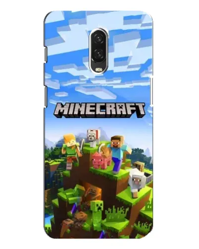 Чохол для OnePlus 6T з картинкою «Minecraft класичний світ»