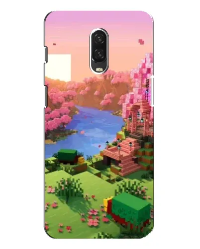 Чохол для OnePlus 6T з картинкою «Рожеве дерево Minecraft»