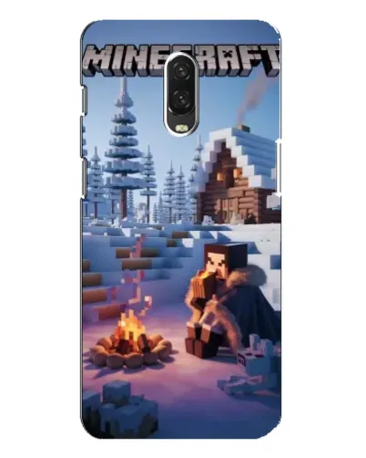 Чохол для OnePlus 6T з картинкою «Зимовий Minecraft»