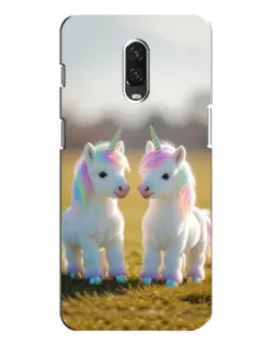 Чохол для OnePlus 6T з картинкою «Пара єдинорогів»