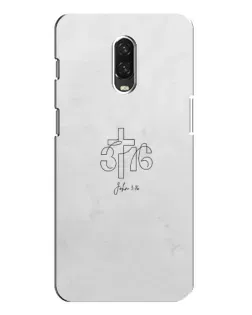 Чохол для OnePlus 6T з картинкою «Івана 3:16 Хрест» Чохол для OnePlus 6T з картинкою «Івана 3:16 Хрест»