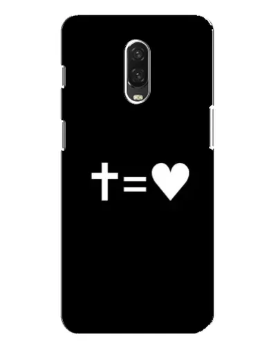 Чохол для OnePlus 6T з картинкою «Хрест та Серце»