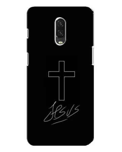 Чехол для OnePlus 6T с картинкой «Графический крест Jesus» Чехол для OnePlus 6T с картинкой «Графический крест Jesus»