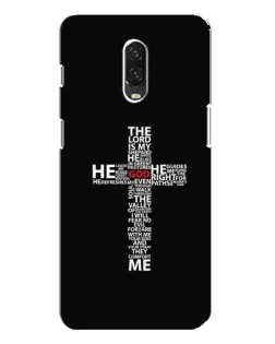 Чехол для OnePlus 6T с картинкой «Текстовый крест»