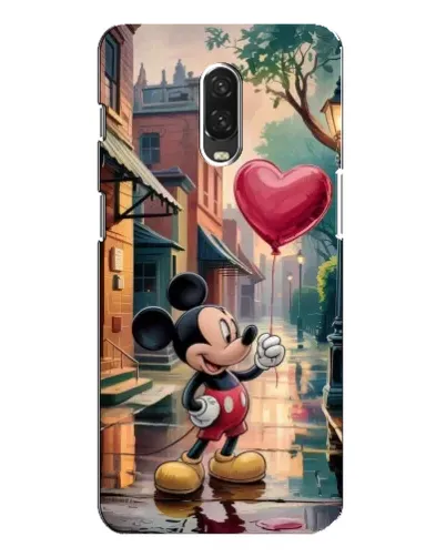Чохол для OnePlus 6T з картинкою «Міккі та кулька-серце» Чохол для OnePlus 6T з картинкою «Міккі та кулька-серце»