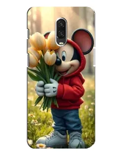 Чохол для OnePlus 6T з картинкою «Міккі з тюльпанами»