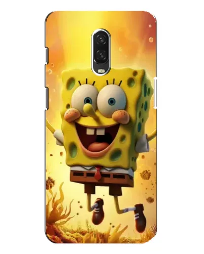 Чохол для OnePlus 6T з картинкою «Губка Боб стрибає»
