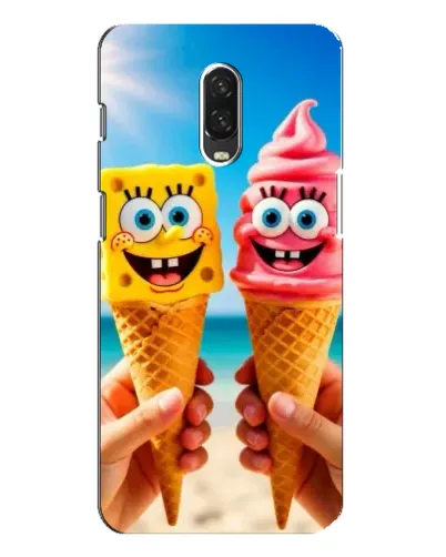 Чохол для OnePlus 6T з картинкою «Спанч Боб морозиво»