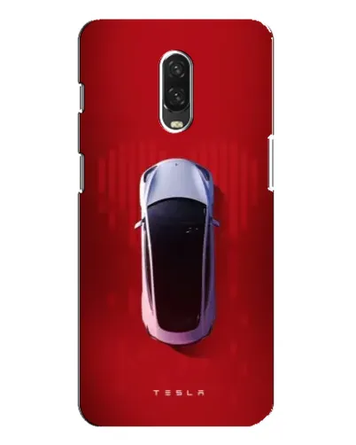 Чохол для OnePlus 6T з картинкою «Tesla Top View»