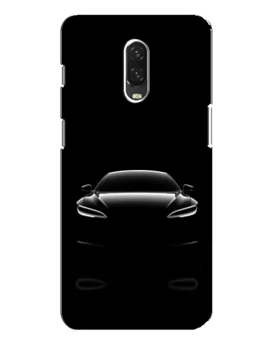 Чохол для OnePlus 6T з картинкою «Силует Tesla Night»