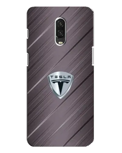 Чохол для OnePlus 6T з картинкою «Металева текстура Tesla»