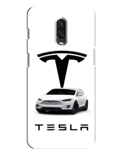 Чохол для OnePlus 6T з картинкою «Tesla White Style» Чохол для OnePlus 6T з картинкою «Tesla White Style»