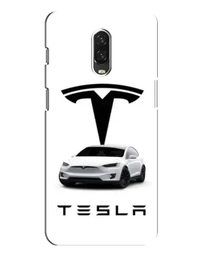 Чохол для OnePlus 6T з картинкою «Tesla White Style»