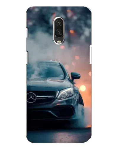 Чехол для OnePlus 6T с картинкой «Mercedes — ночной город»