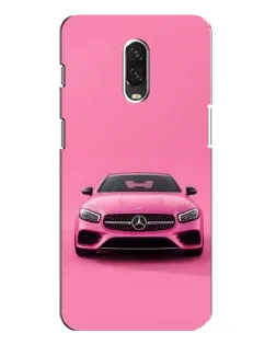 Чехол для OnePlus 6T с картинкой «Розовый Mercedes AMG»