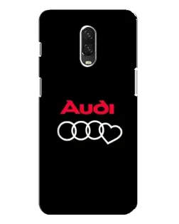Чехол для OnePlus 6T с картинкой «Логотип Audi Heart»