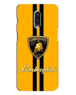 Чехол для OnePlus 6T с картинкой «Lamborghini Stripe желтый»